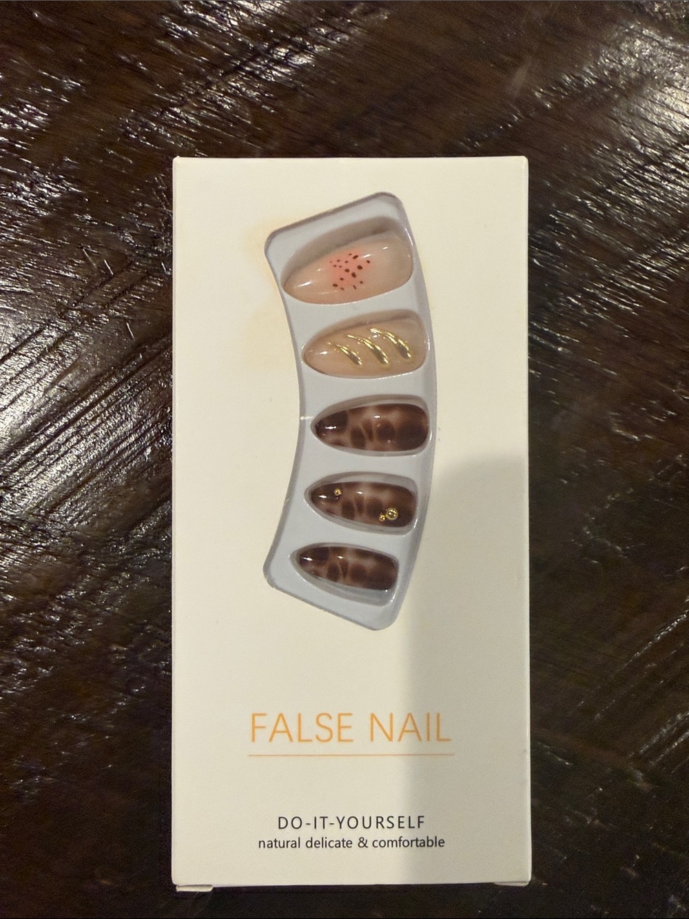 Neutral & Brown Do-It-Yourself False Nail Set